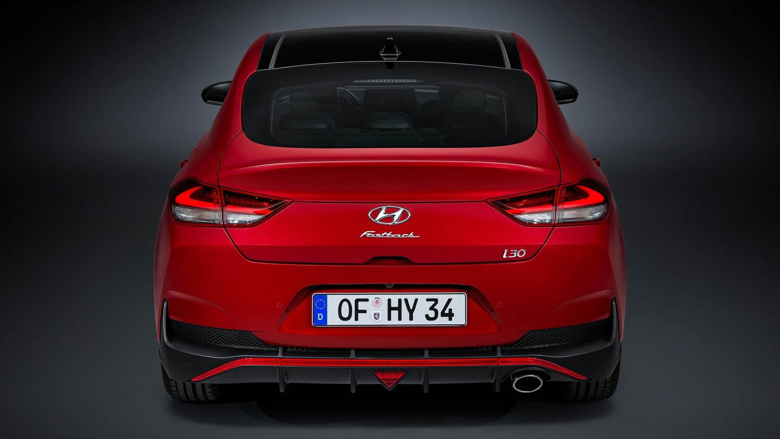 Vista trasera Hyundai i30 Fastback