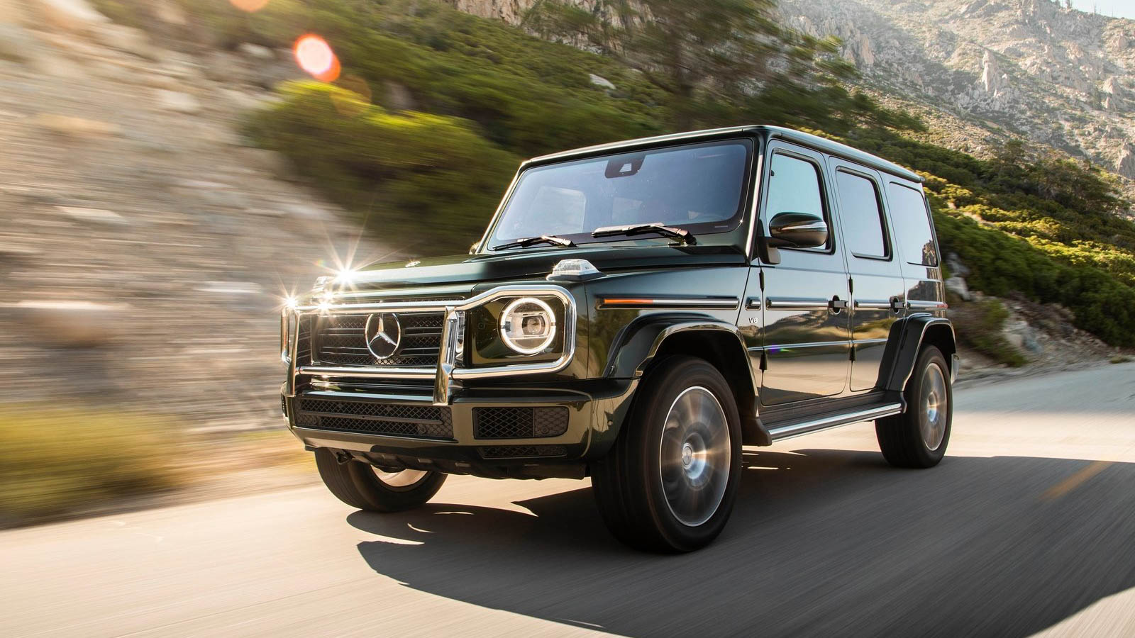Vista conducción frontal Mercedes Clase G