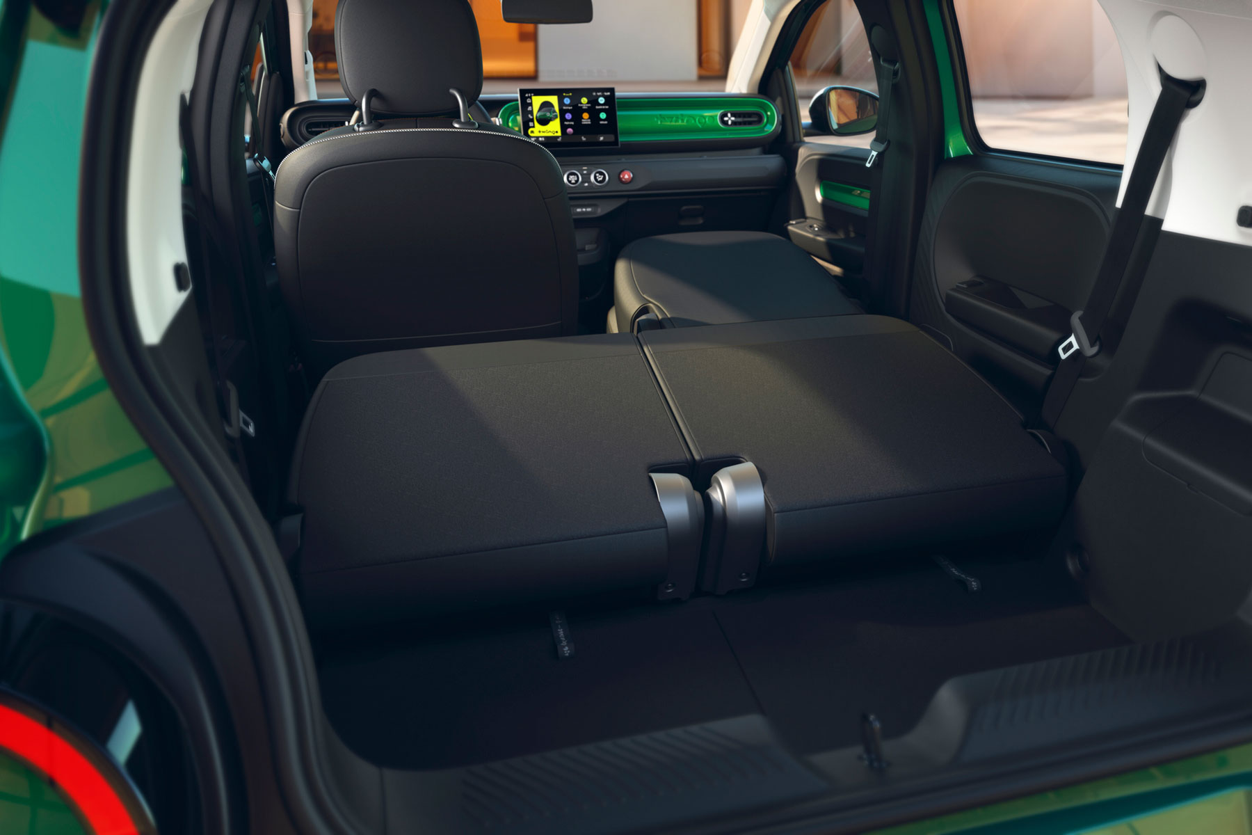 Renault Twingo eléctrico interior verde