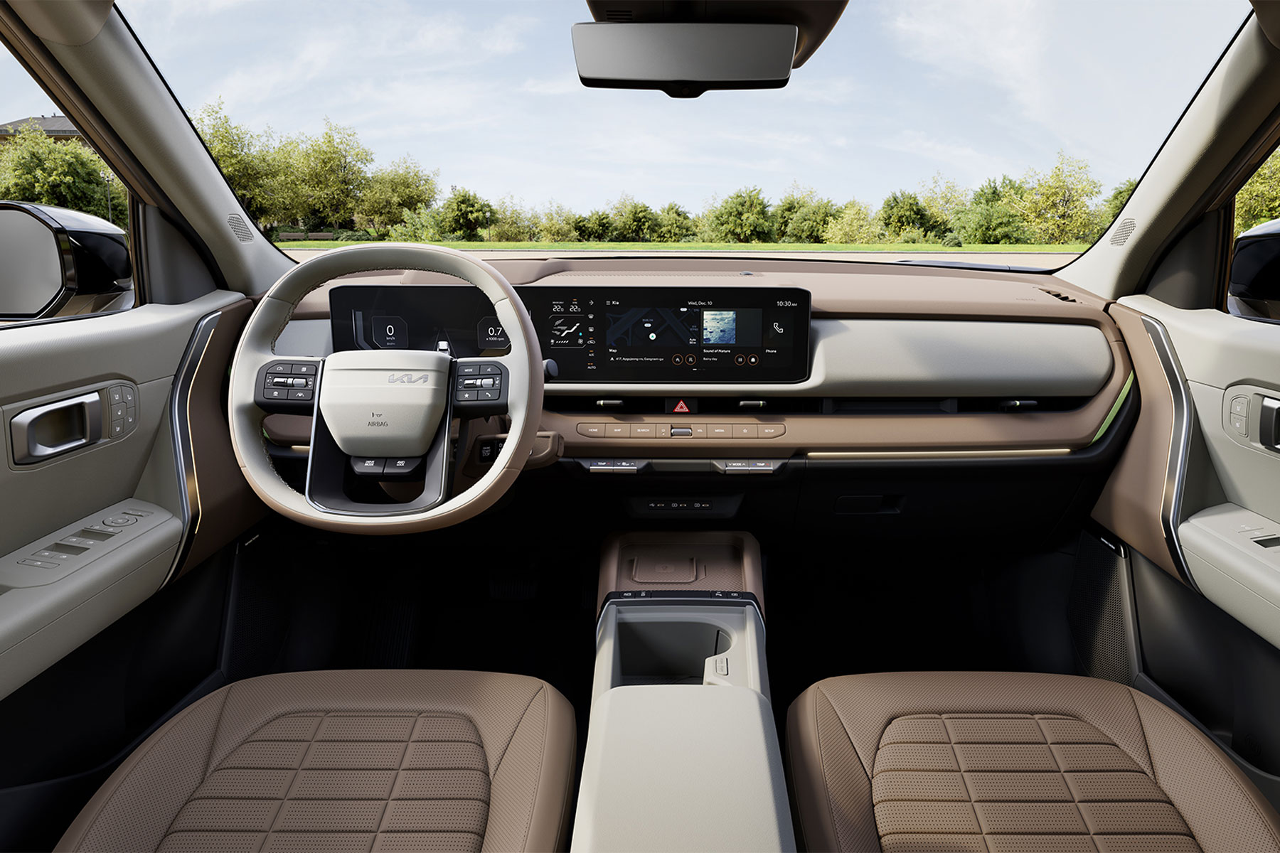 Kia Seltos foto interior pantalla