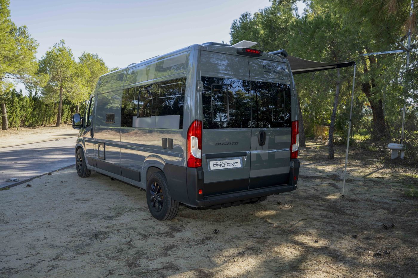 Fiat Ducato Nomade Nation Space, por detrás.