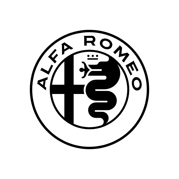 Logo de Alfa Romeo: un círculo con una cruz y una serpiente