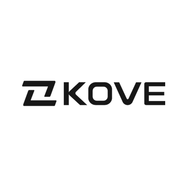 Logo de Kove: una K geométrica junto al nombre KOVE