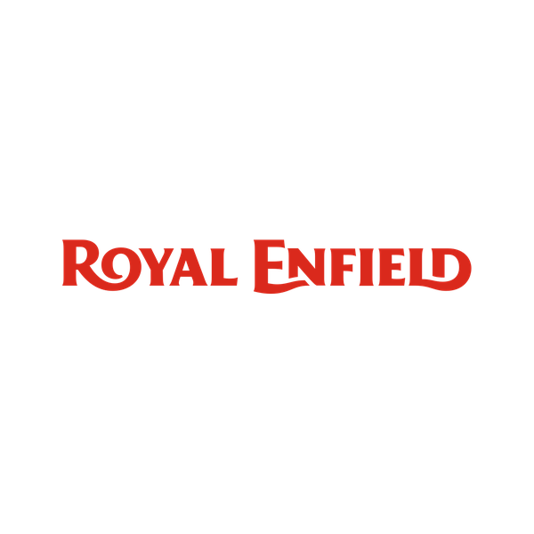 Logo de Royal Enfield: el nombre ROYAL ENFIELD en rojo