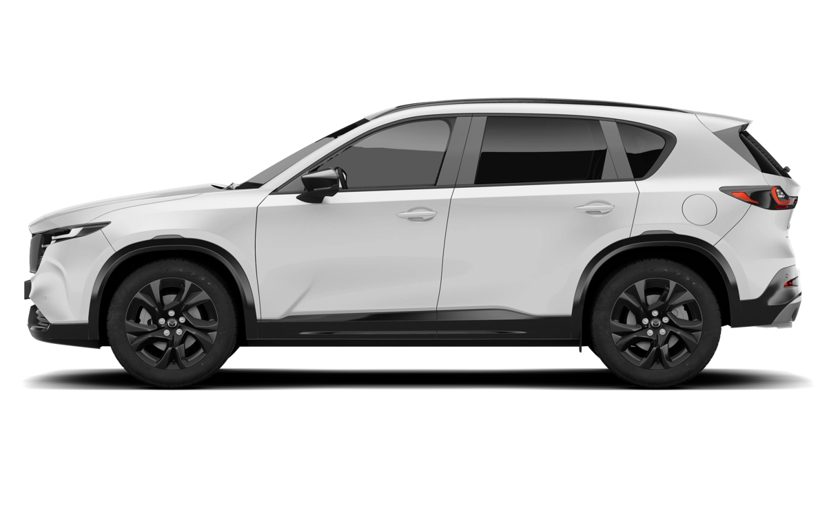Mazda CX-5 de tercera generación visto de perfil, con sus 4.690 mm de longitud y 2.815 mm de distancia entre ejes